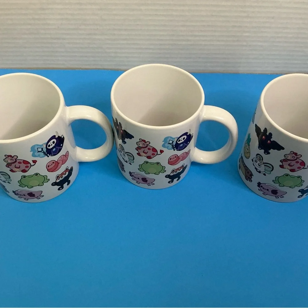 Lot Of 3 Squishable Ceramic Coffee Mugs